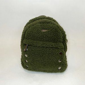 Hammitt dark olive green sherpa mini backpack